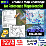 Digital Southeast Asia Map Practice Activities Social Studies Stuff Google SE Asia Lesson Resources