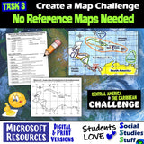 Geography of Central America and Caribbean Map Practice Activities | Microsoft