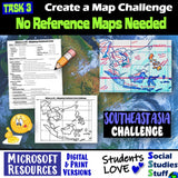 Geography of Southeast Asia Map Practice Activities | SE Asia Region | Microsoft