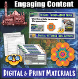 10 Cool Things about India Reading Comp Worksheet Intro to South Asia Social Studies Stuff Lesson Resources