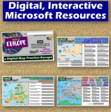 Europe Map Practice Geography Activities | Print and Digital | Microsoft