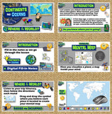 World Mental Map 5E Lesson | Continents and Oceans | Print and Digital | Google