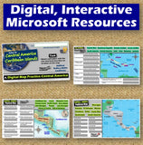 Central America Map Practice Geography Activities | Print & Digital | Microsoft