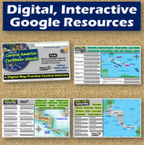 Central America Map Practice Geography Activities | Print and Digital | Google