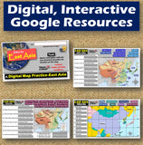 East Asia Map Practice Geography Activities | Print and Digital | Google