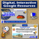 Water Scarcity Reading Comprehension Activity | Causes Effects Solution | Google