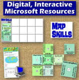 Map Skills and Geographic Tools Vocab Review Puzzles and Unit Quiz | Microsoft