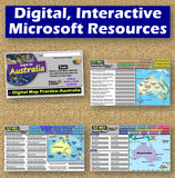 Australia Map Activities | Geography of Oceania | Print and Digital | Microsoft