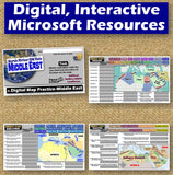 Middle East Map Activities | SW Asia North Africa | Print & Digital | Microsoft