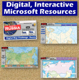 Russia Map Practice Activities | Intro to Russian Geography | Microsoft