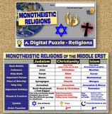 Monotheistic Religion Vocabulary Puzzle | Judaism Christianity Islam | Microsoft