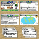 World Map Skills Practice Card Game | Group Cooperative Learning | Google