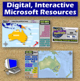 Australia Map Activities | Geography of Oceania | Print and Digital | Microsoft