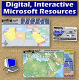 Middle East Map Practice Activities | SW Asia North Africa Geography | Microsoft