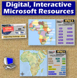 Africa Map Practice Activities | African Geography | Print & Digital | Microsoft