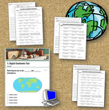 World Map and Continents Study Guide, Game, Test | Print and Digital | Google