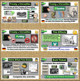 WWI Treaty of Versailles Lesson | World War 1 Effects | Print & Digital | Google