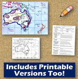 Australia Map Practice Activities | Geography of the Oceania Region | Google