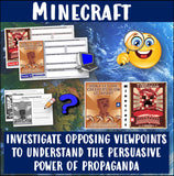 Google Minecraft Propaganda Analysis Activity Print and Digital