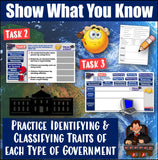 Digital Types of Government Limited & Unlimited Practice Activities Social Studies Stuff Google Lesson Resources