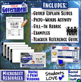 Types of Government Vocabulary Picto-Words Activity and Rubric Social Studies Stuff Lesson Resources